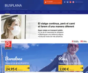 Busplana.com(Traslados Aeropuerto Barcelona) Screenshot