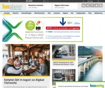 Busplaner.de(Das Fachmagazin für Omnibusunternehmer und Reiseveranstalter) Screenshot