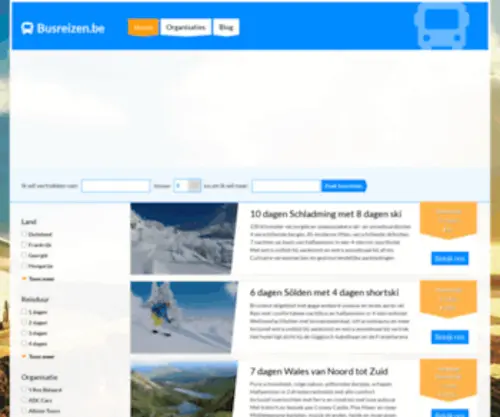 Busreizen.be(Compleet aanbod) Screenshot