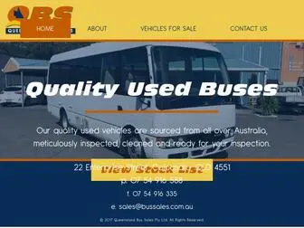 Bussales.com.au(Queensland Bus Sales) Screenshot