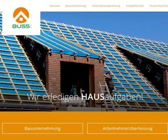 Bussbau.de(BUSS Bauunternehmung e.K) Screenshot