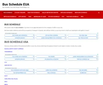 Busschedule1.com(BUS SCHEDULEBus Schedule EUA) Screenshot