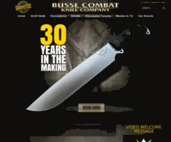 Bussecombat.com(Busse Combat Knives Home) Screenshot