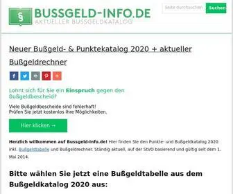 Bussgeld-Info.de(Lll➤ Bußgeld) Screenshot