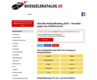Bussgeldkatalog.de Screenshot