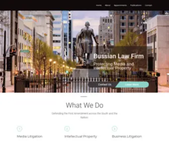 Bussianlaw.com(Protecting Media and Intellectual Property) Screenshot