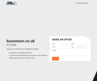 Bussmann.co.uk(Business) Screenshot