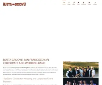 Busta-Groove.com(San Francisco Wedding Bands) Screenshot