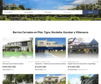 Bustamantepropiedades.com(Inmobiliaria Tigre Pilar) Screenshot