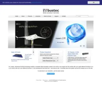 Bustec.com(Bustec offers measurement solutions for for high) Screenshot