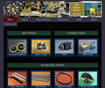 Bustedgear.com(Parts for Guitar Amps & Keyboards) Screenshot