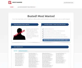 Bustedmostwanted.com(Most Wanted Criminals and Fugitives) Screenshot