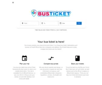 Busticket.co.za(Bus Tickets) Screenshot