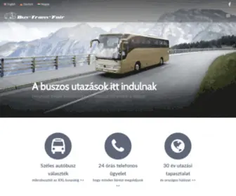 Bustransfair.hu(Buszbérlés) Screenshot