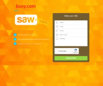 Busy.com(Domain name is for sale) Screenshot