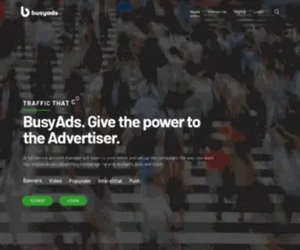 Busyads.com(Traffic that converts) Screenshot