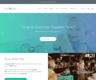 Busybabymat.com(The Busy Baby Mat & tether system) Screenshot