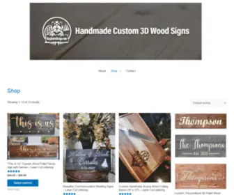 Busybeaverdesigns.com(Custom Personalized 3D Wood & Pallet Signs in New Jersey) Screenshot