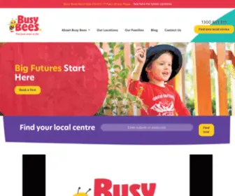 Busybees.edu.au(Australia’s Leading Early Learning & Childcare Centres) Screenshot