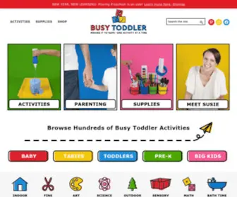 Busytoddler.com(Browse Hundreds of Busy Toddler Activities) Screenshot