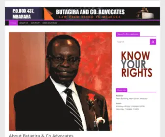 Butagiraadvocates.com(Law firm in Mbarara) Screenshot