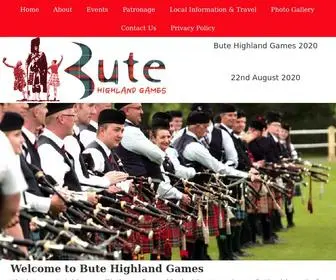 Butehighlandgames.org(Traditional Highland Games on the Isle of Bute) Screenshot