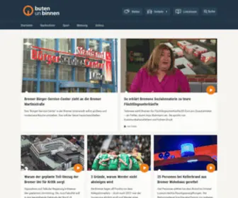 Butenunbinnen.de(News, Videos und Liveticker für Bremen und Bremerhaven) Screenshot