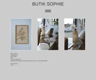 Butiksophie.dk(Butik Sophie) Screenshot