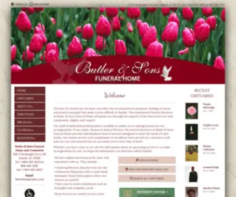 Butlerandsonsfuneralhome.com(Butler & Sons Funeral Home and Cremation) Screenshot