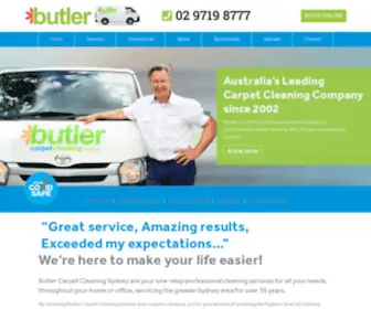 Butlercarpetcleaning.com.au(Carpet Cleaning Sydney) Screenshot