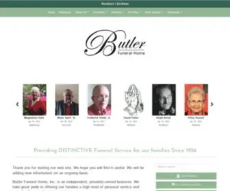 Butlerfh.com(Butler Funeral Home) Screenshot