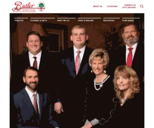 Butlerfuneralhome.com(Butler Funeral Home) Screenshot