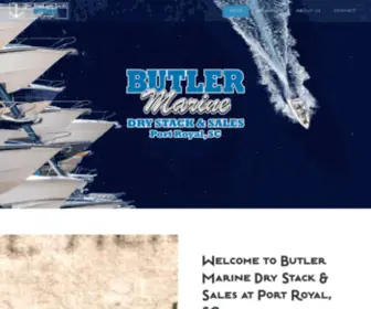 Butlermarinedrystack.com(Butler Marine at Port of Port Royal Boat Dry Stack Storage and Launch) Screenshot