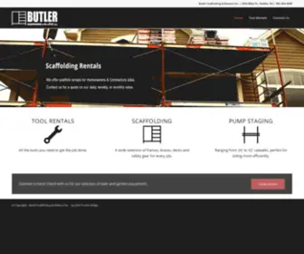 Butlerscaffold.com(Butler Scaffolding Rentals & Rentool) Screenshot