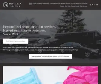Butlerseattle.com(Butler Seattle Transportation Valet Rentals) Screenshot