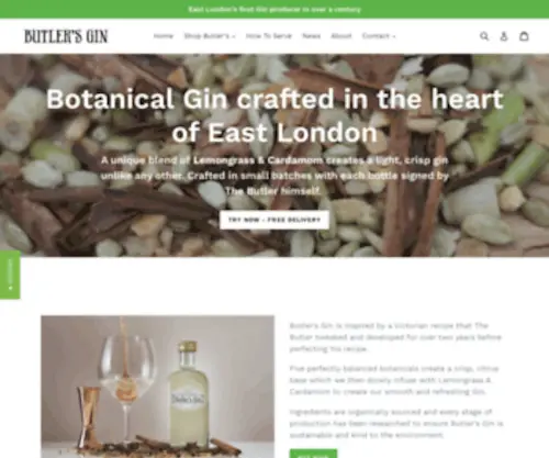 Butlersgin.co.uk(Create an Ecommerce Website and Sell Online) Screenshot