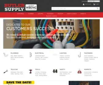 Butlersupply.com(Electrical, Communications and Plumbing Supplies) Screenshot