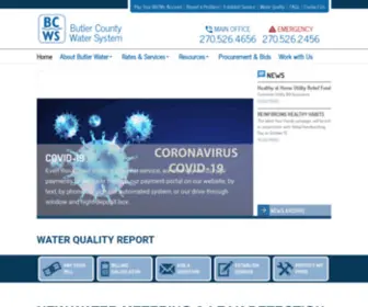 Butlerwater.com(Butler County Water System) Screenshot