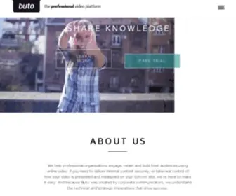 Buto.tv(Intelligent video hosting) Screenshot