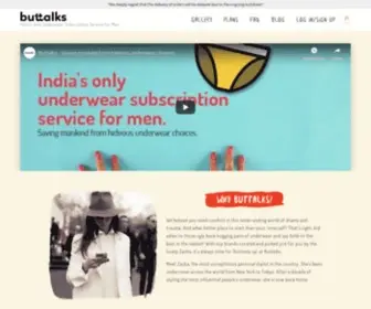 Buttalks.in(India’s Only Underwear Subscription Service for Men) Screenshot