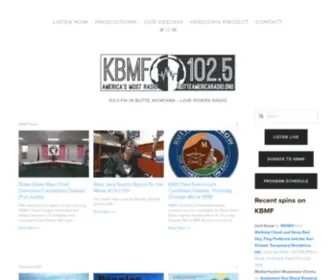 Butteamericaradio.org(KBMF 102.5fm) Screenshot