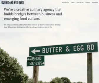 Butterandeggroad.com(Butter and Egg Road) Screenshot