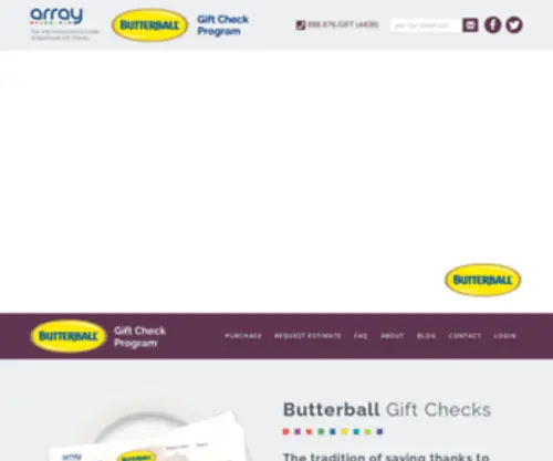 Butterballturkeygift.com(Butterballturkeygift) Screenshot