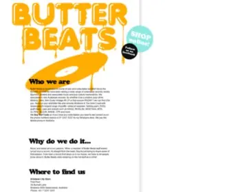 Butterbeatsrecordstore.com(Butter Beats Record Store) Screenshot