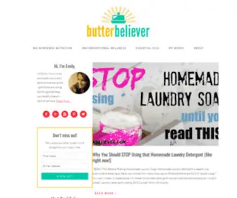 Butterbeliever.com(Real Food) Screenshot