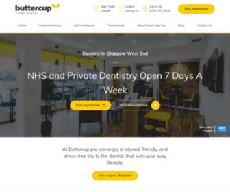 Buttercup7Daydental.co.uk(Dentist in Glasgow West End) Screenshot