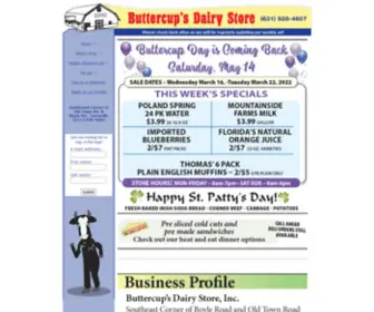 Buttercupdairy.com(Buttercup's Dairy Store) Screenshot