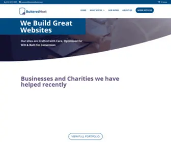 Butteredhost.com(We build great websites) Screenshot