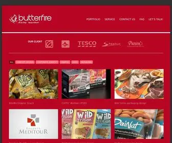 Butterfire.com(Unique packaging design studio) Screenshot