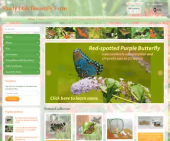 Butterfliesetc.com(Shady Oak Butterfly Farm) Screenshot